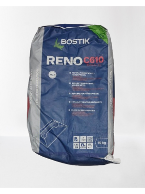 Шпаклевка для бетонного пола цементная быстросохнущая Bostik RENO C610 BUILD 10 (3040 Combi), 15 кг