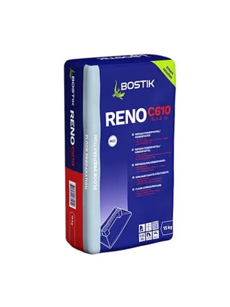 Bostik RENO C610 BUILD 10 (3040 Combi), 15 кг шпаклевка для бетонного пола, быстросохнущая. 