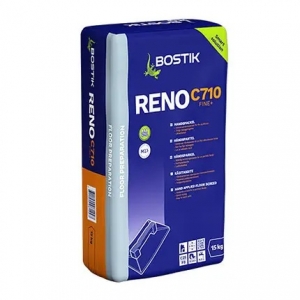 Bostik RENO C710 FINE + (3020 Fine,)15 кг шпаклевка для бетонных полов, цементная, быстросохнущая. 