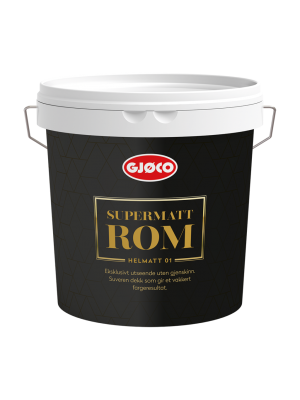 Gjoco Supermatt Rom  01 (vit), 9л. Краска акриловая для внутренних работ 