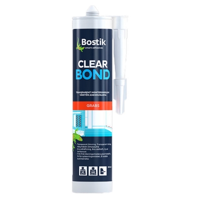Bostik Сlear Bond клей герметик прозрачный для металла, стекла, дерева, 0,29 л