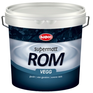 Краска акриловая для внутренних работ Gjoco Supermatt Rom  01 (vit), 9 л