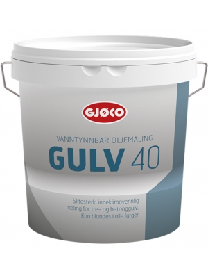 Эмаль алкидная Gjoco Gulv 40 (А) для полов, 2,7 л