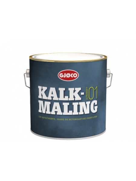 Краска известковая для внутренних работ Gjoco Kalkmaling, 2,7 л