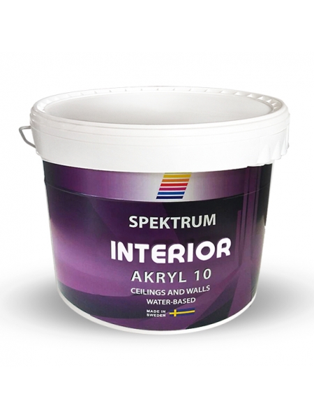 Краска интерьерная Spektrum Interior 10 (vit), 9 л