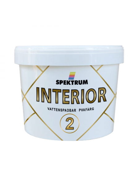 Краска водоэмульсионная для потолков Spektrum Interior 02 (vit), 10 л