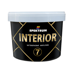 Spektrum Interior 07 (vit) 9 л. Краска для стен и потолков  водоэмульсионная, 