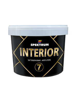 Spektrum Interior 07 (vit) 9 л. Краска для стен и потолков  водоэмульсионная, 
