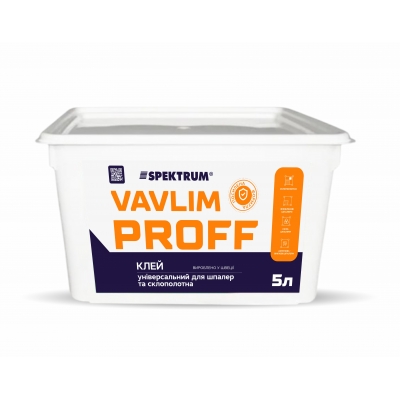 Клей для обоев флизелиновых  и других Spektrum Vavlim Proff, 5 л